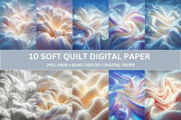 10 Iridescent Quilted Digital Paper: A Strategic Asset for Modern Creators