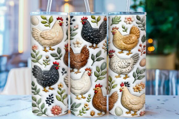 Add Rustic Charm to Your Life with the Inflated Farmhouse Chicken Tumbler Wrap