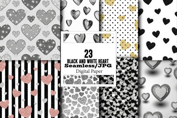 Beyond the Print: The Strategic Value of Black and White Heart Digital Patterns