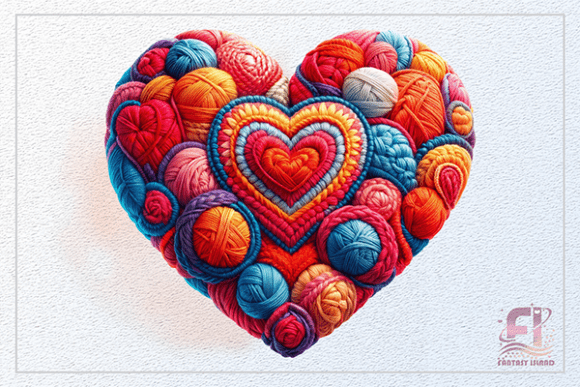 Colorful Crochet Heart Clipart PNG: A Strategic Asset for Creative Professionals