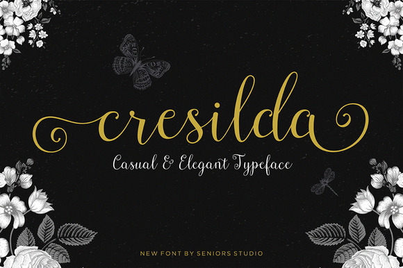 Cresilda Script: The Fluid Handwritten Typeface