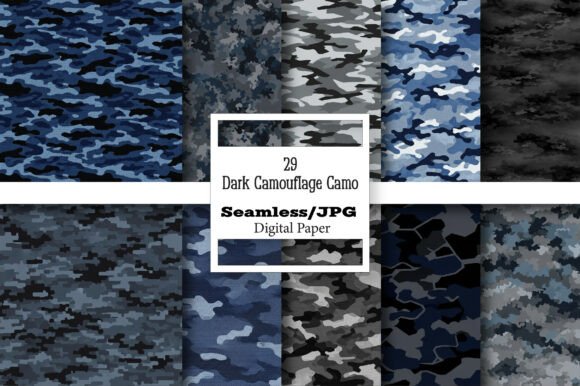 Dark Camouflage Camo Digital Pattern: A Designer's Versatile Tool