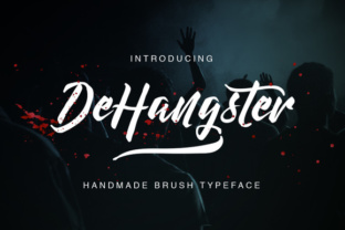 DeHangster Typeface: Capturing Elegance with a Hand-Brushed Touch