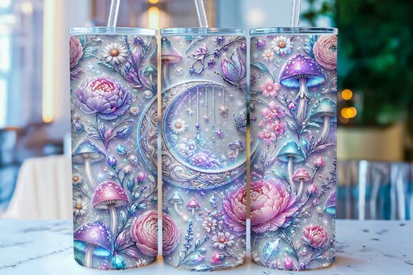 Fantasy Mushroom Moon 20oz Tumbler Wrap: Bringing Magic to Your Daily Routine