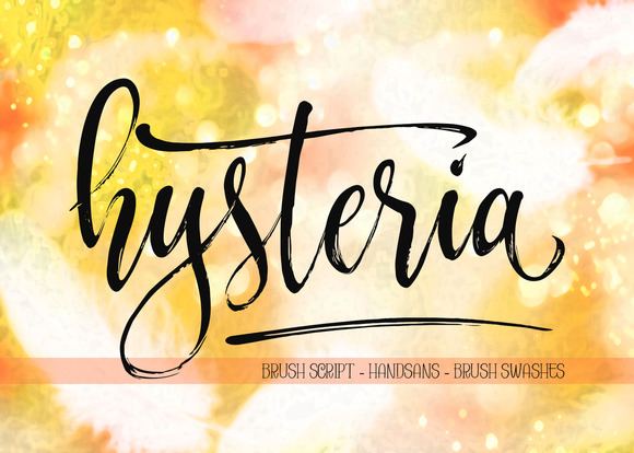 Hysteria Brush: The Elegant Script for Modern Design