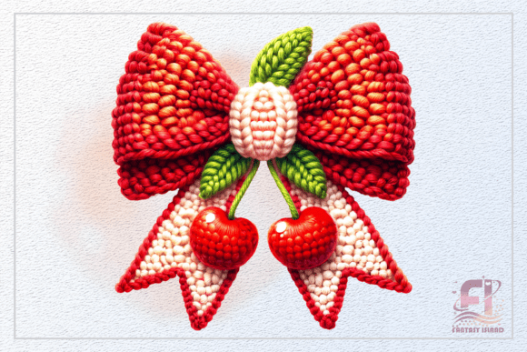Integrating Handmade Charm into Digital Design: The Role of the Crochet Cherry Bow Clipart