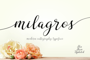 Milagros: The Elegant Handwritten Typeface Defining Modern Creative Expression