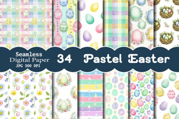 Pastel Easter Seamless Digital Paper Explained