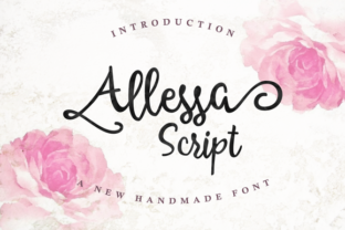 The Allessa Script: The Handmade Font for Modern Creative Projects