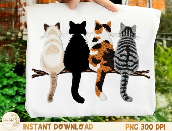 The Appeal and Practical Value of a Cat Embroidery PNG Design