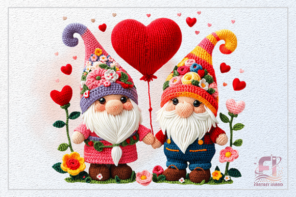 The Rise of Tactile Digital Design: How the Cute Valentine Gnome Couple Clipart PNG Captures a Modern Creative Movement